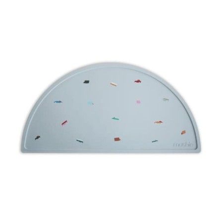 Mushie - Silicone pad on the retro Cars table