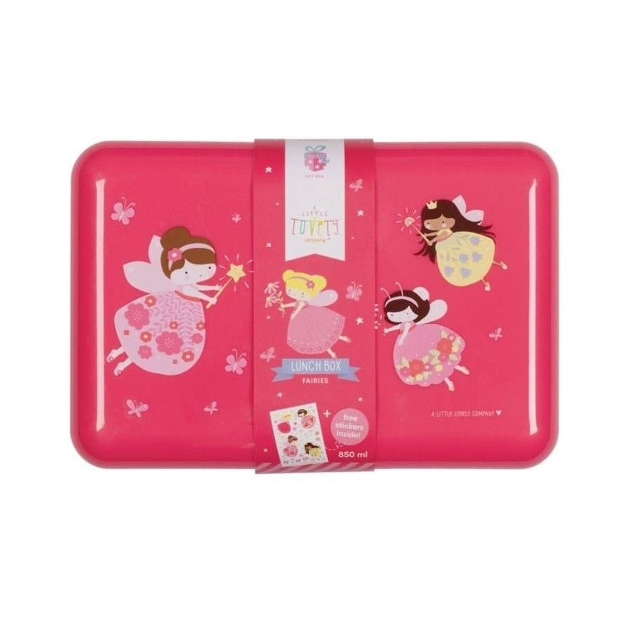 A Little Lovely Company - Desayuno Lunchbox Hadas con pegatinas