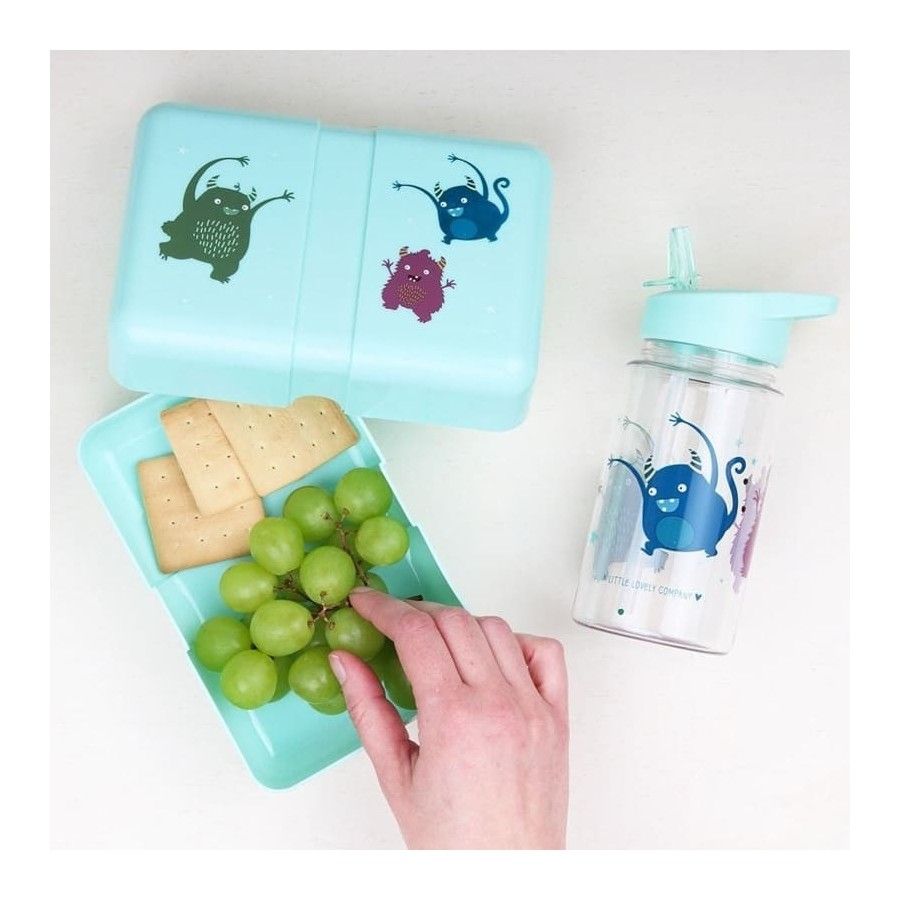 Egy kicsit szép vállalat - reggeli Lunchbox szörnyek matricákkal