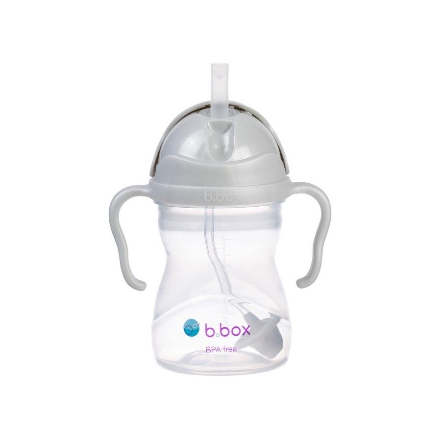 B.box Kétszalmú, 240 ml, szürke