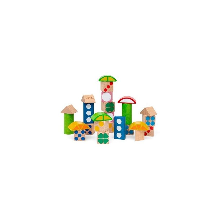 BRIO Des blocs en bois de couleur