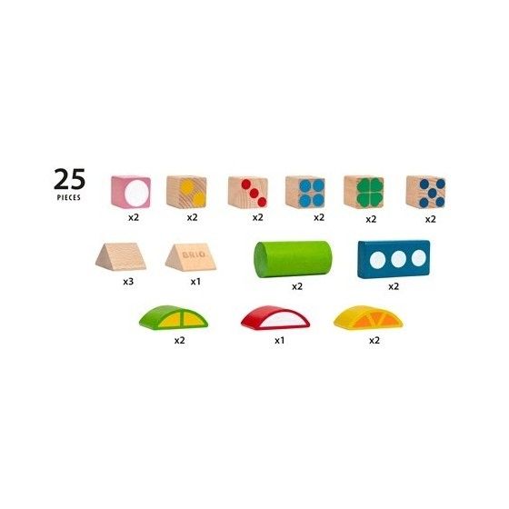 BRIO 彩色积木25块