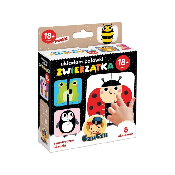 CzuCzu Układam połówki - Zwierzątka 18 m.+