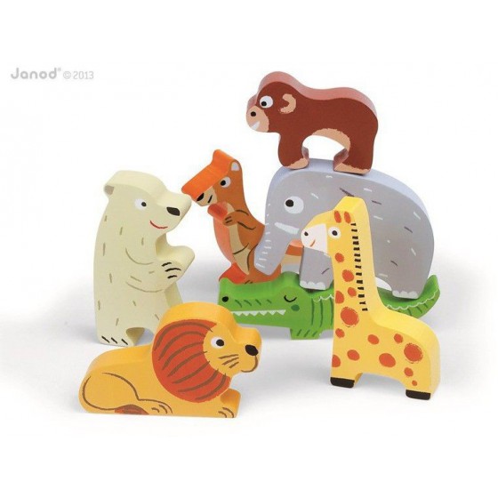 Wooden 3D Puzzle Zoo Janod