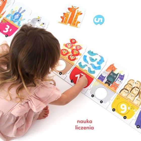CzuCzu Puzzle z dziurką - Pociąg do liczenia