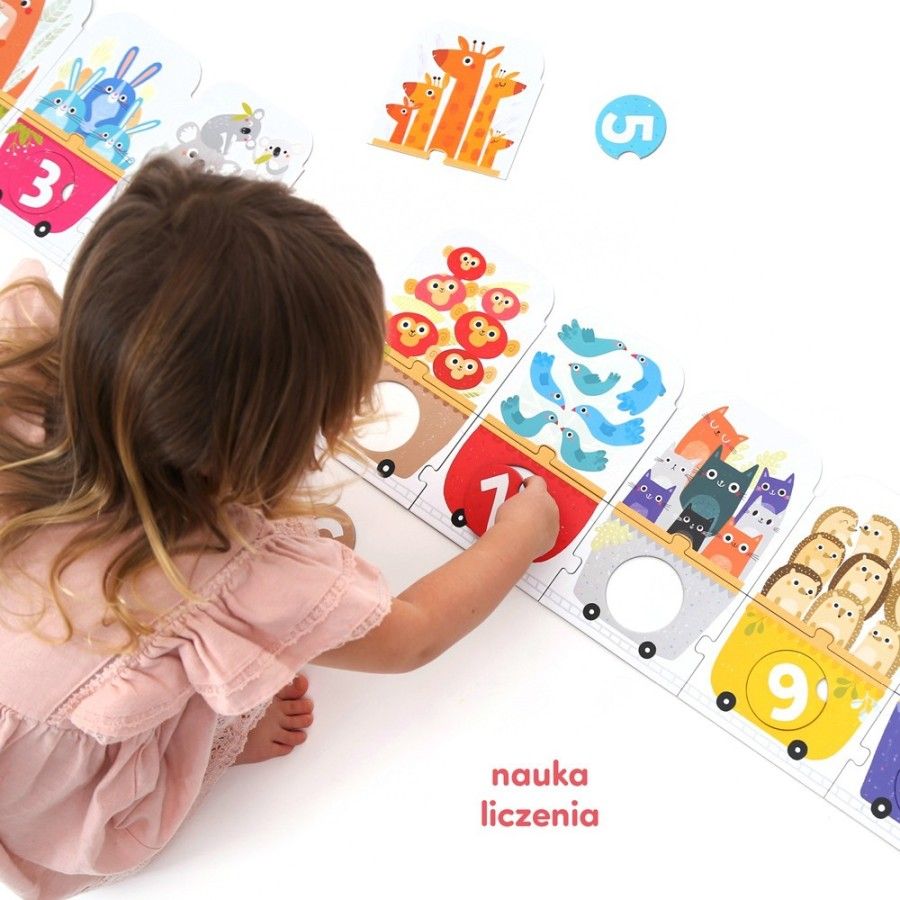 CzuCzu Puzzle z dziurką - Pociąg do liczenia