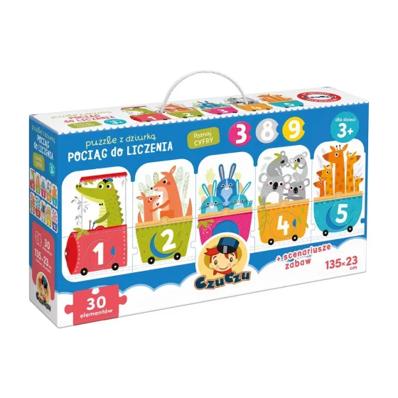 CzuCzu Puzzle z dziurką - Pociąg do liczenia