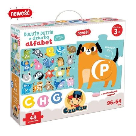 CzuCzu Duuuże pussel med ett hål av alfabetet 3+