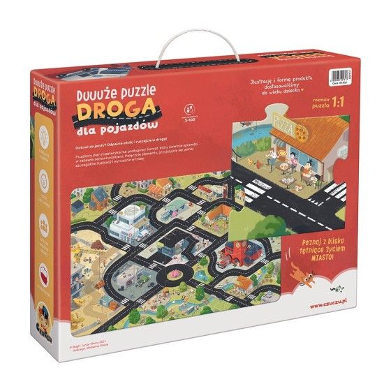 CzuCzu Duuuże Puzzle Road 3+