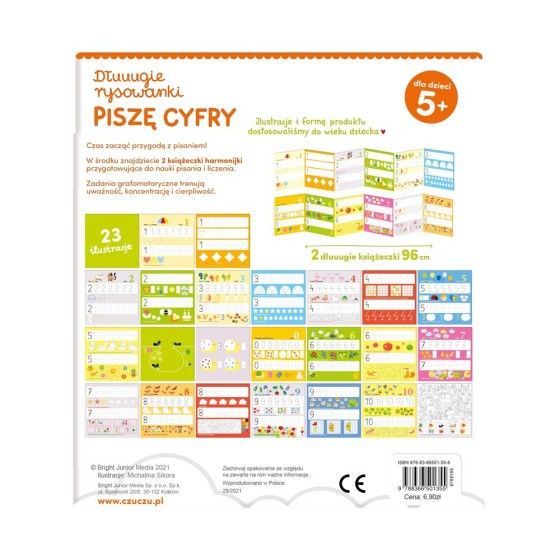 CzuCzu Dłuuugie rysowanki - Piszę Cyfry