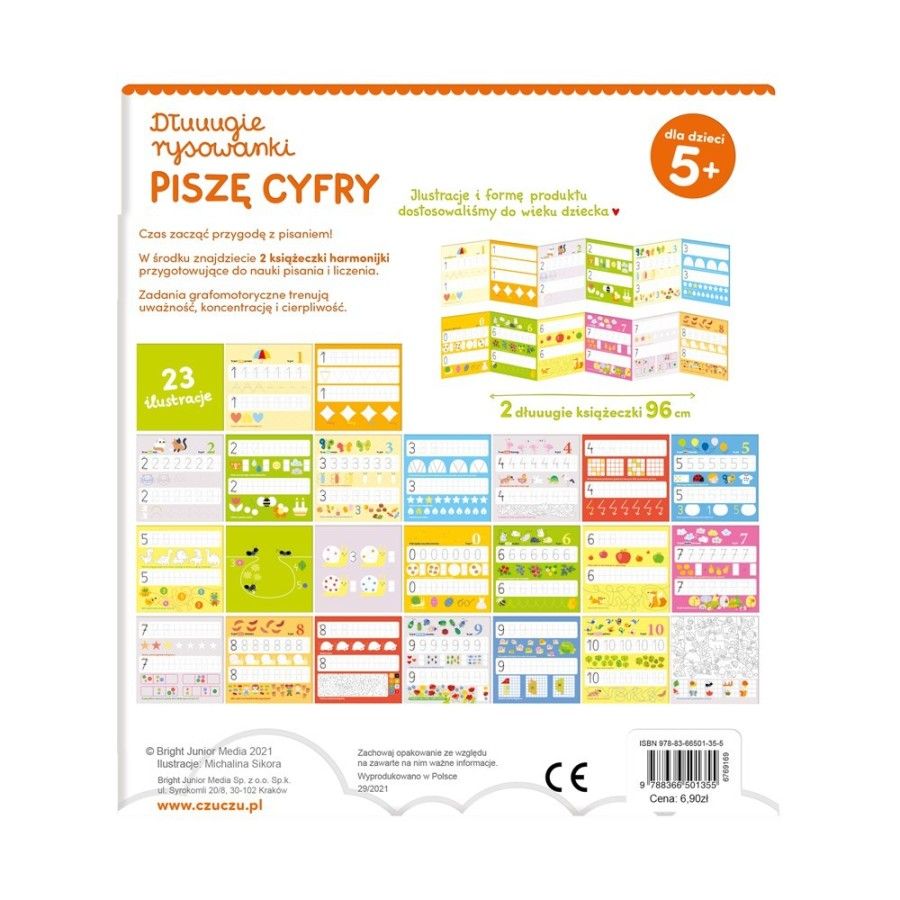 CzuCzu Dłuuugie rysowanki - Piszę Cyfry
