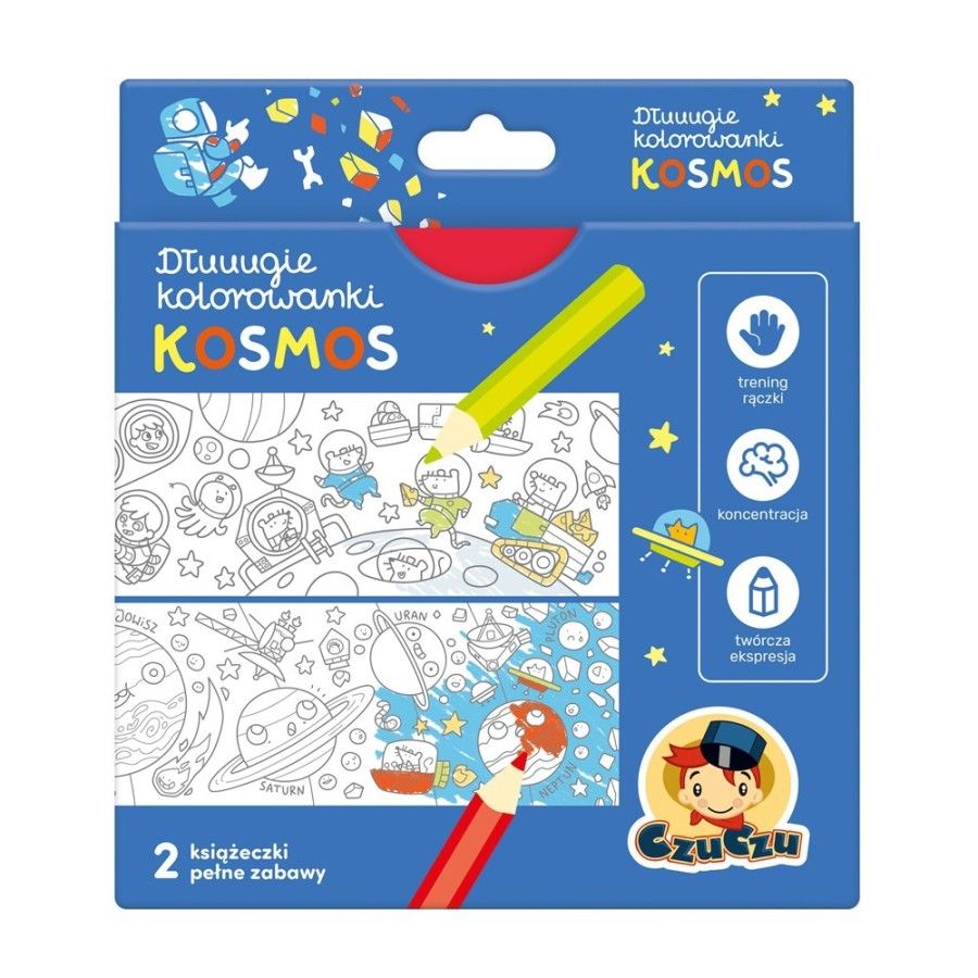 CzuCzu Dłuuugie kolorowanki - Kosmos 4+