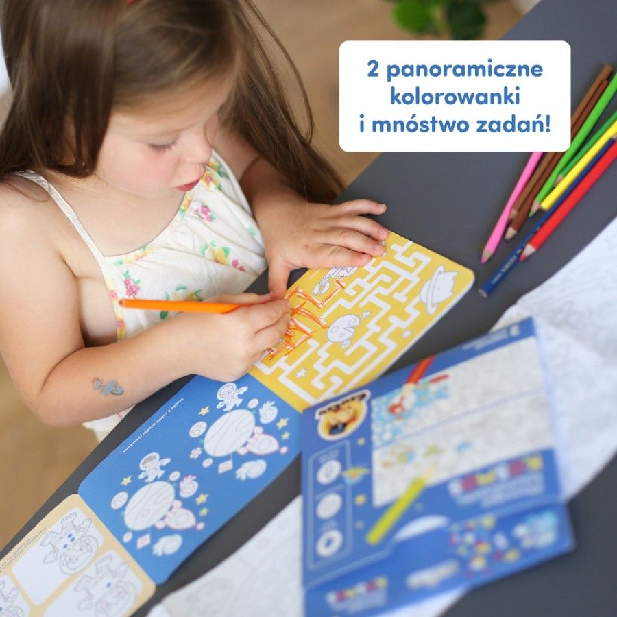 CzuCzu Dłuuugie kolorowanki - Kosmos 4+