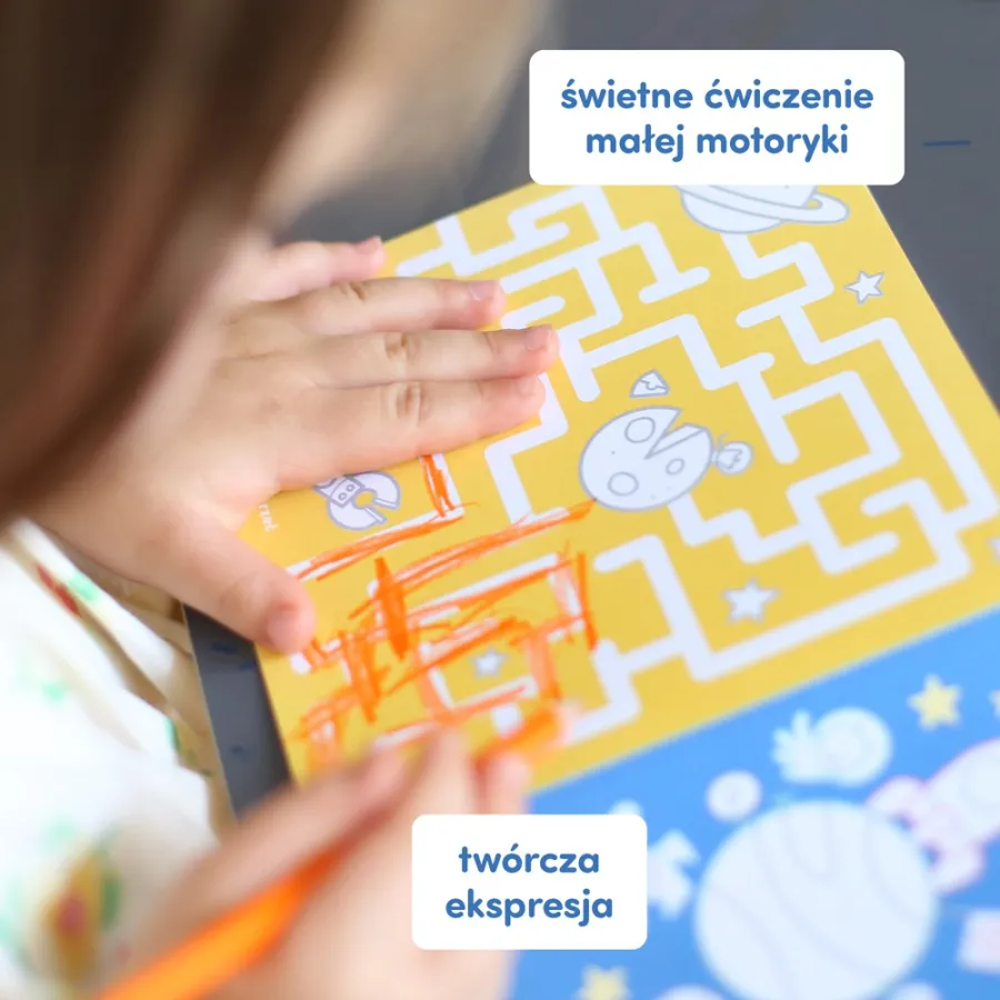 CzuCzu Dłuuugie kolorowanki - Kosmos 4+