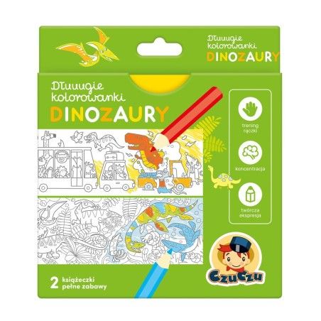 CzuCzu Pagine lunghe da colorare - Dinosauri 4