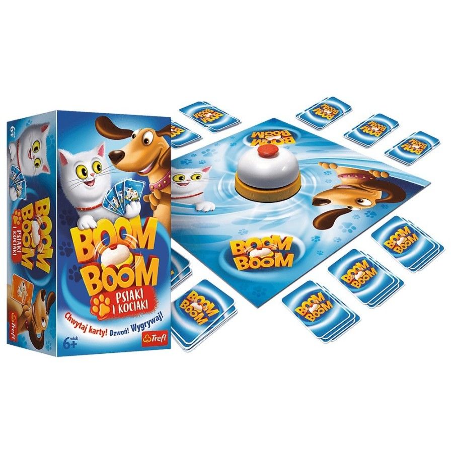 Trefl Játék: Boom Boom - Kutyák és kiscicák