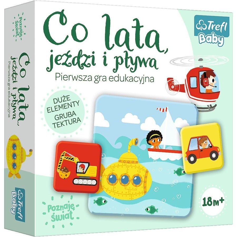 Trefl Hra - Co létá, řídí a plave
