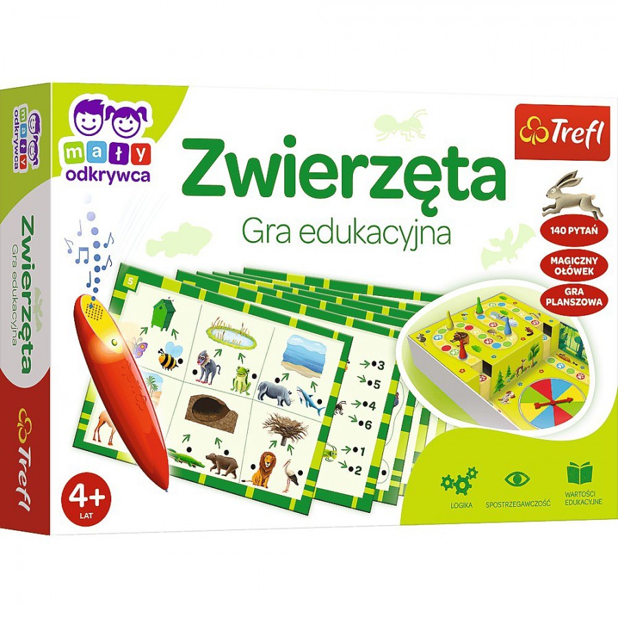 Trefl Gra - Zwierzęta | Magiczny ołówek