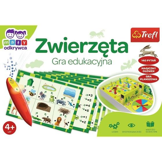 Trefl Játék - állatok mágikus ceruza