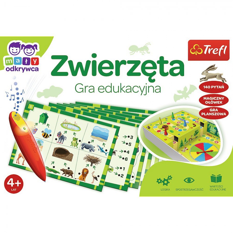 Trefl Gra - Zwierzęta | Magiczny ołówek