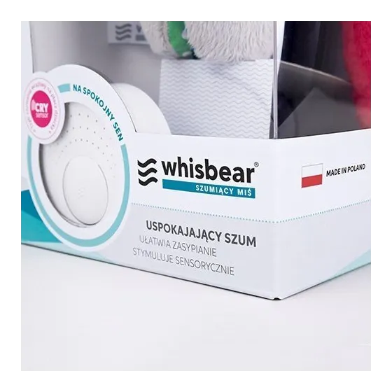 WHISBEAR SOFT SOUNDING BEAR WITH CRYSENSOR FUNCTION TURQUOISE