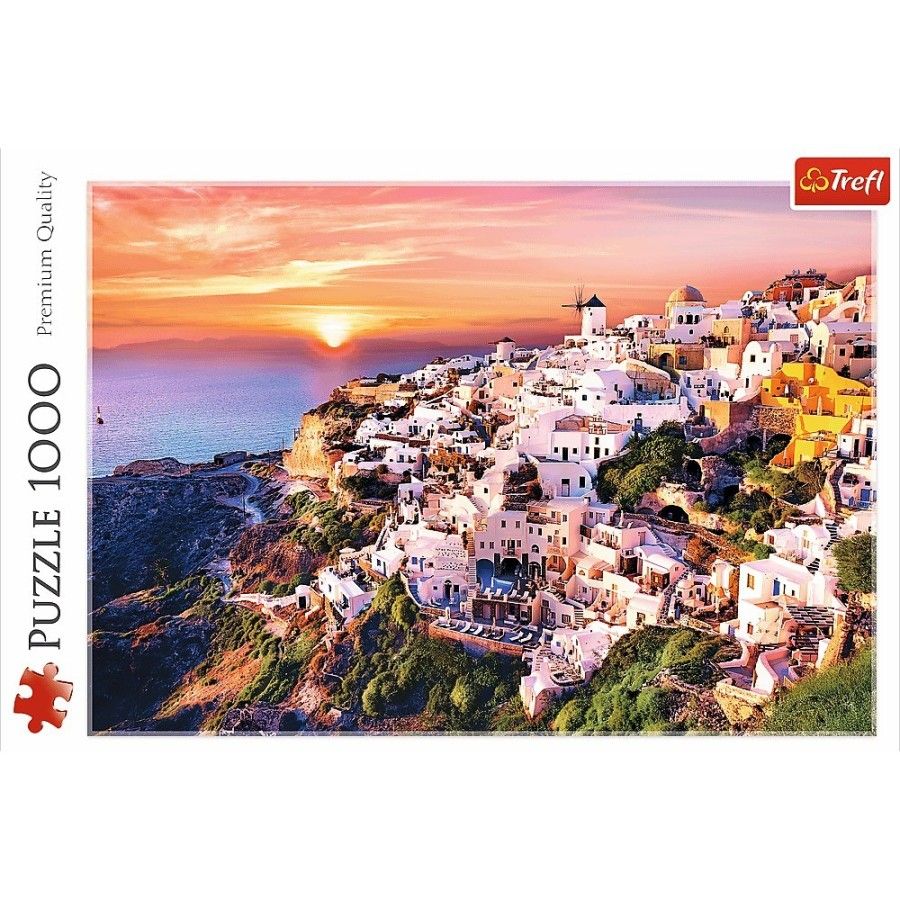 Trefl Puzzle 1000el. - Zachód Słońca Nad Santorini