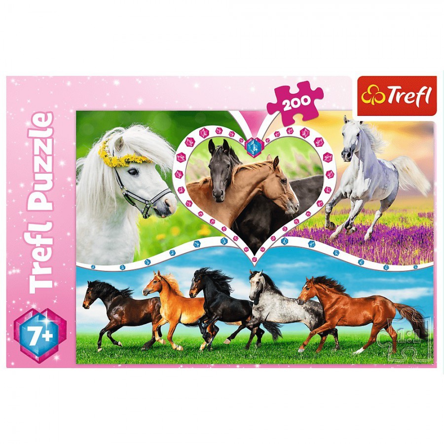 Trefl Puzzle 200el. -  Piękne konie