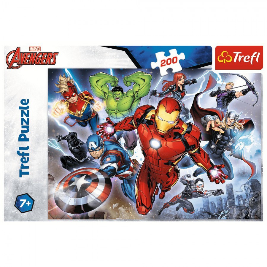 Trefl Puzzle 200el. - Waleczni Avengersi