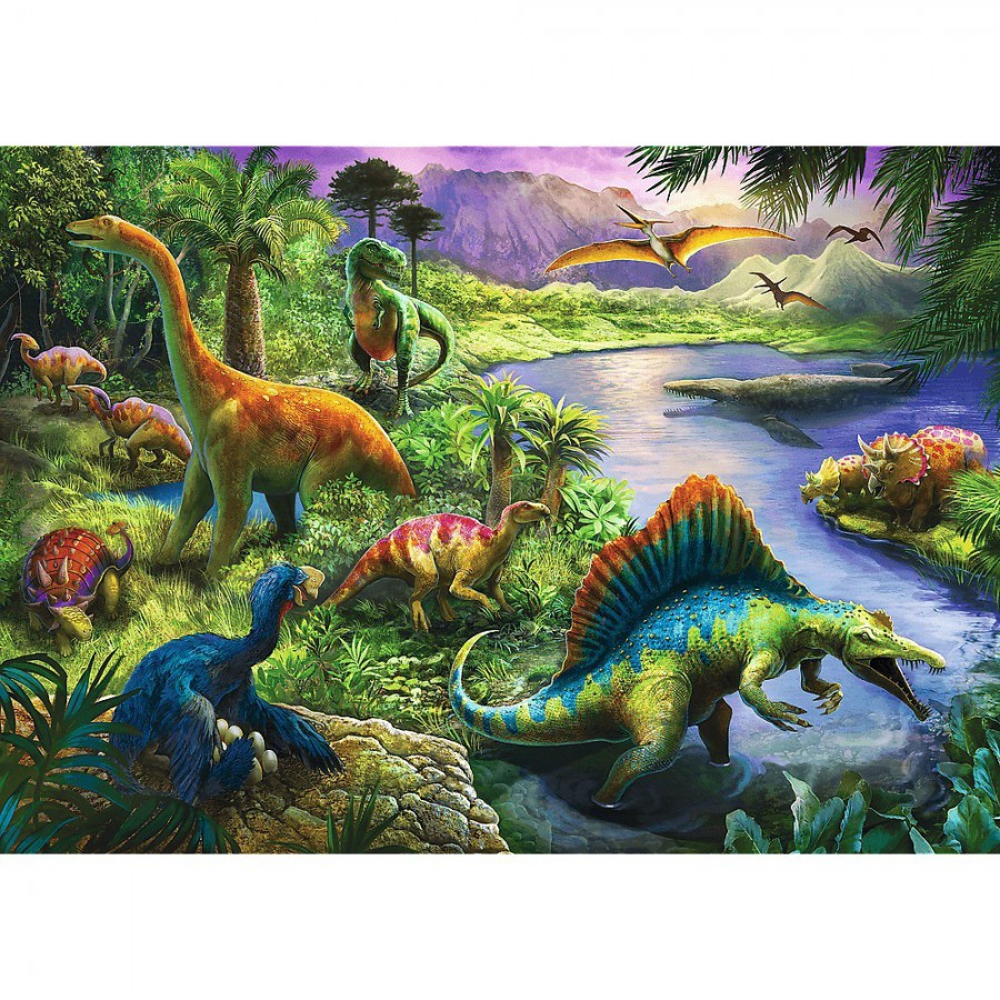 Trefl Puzzle 200el. - Drapieżne dinozaury