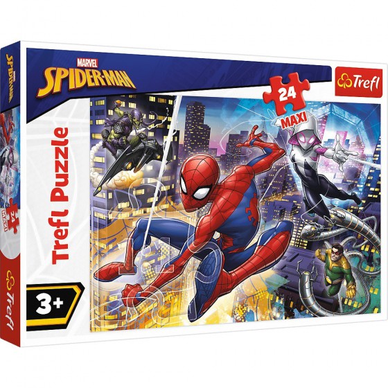 Trefl Puzzle maxi 24el. - Nieustraszony Spider-Man