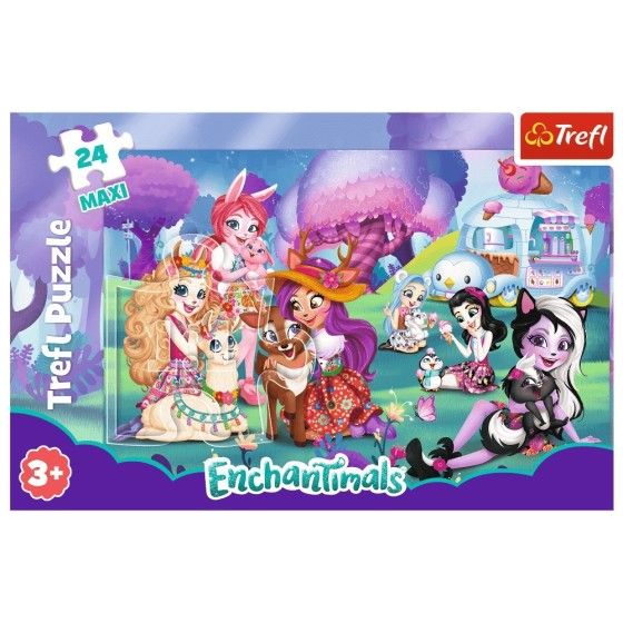 Trefl Puzzle maxi 24el. - Wesoły świat Enchantimals