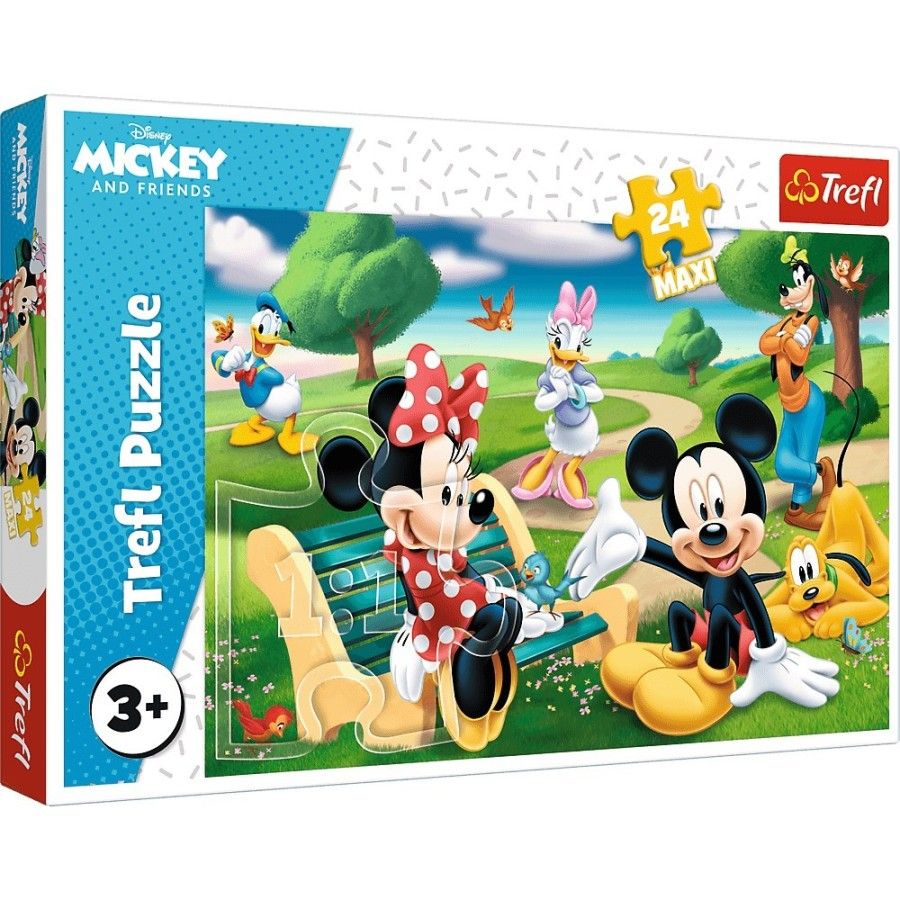 Trefl Puzzle maxi 24el. - Myszka Miki w gronie przyjaciół
