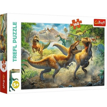 Trefl 160el puzzle. - A Tyrannosaurusok elleni küzdelem