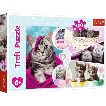 Trefl 160el puzzle. - Okouzlující kočky