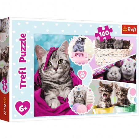 Trefl Puzzle da 160 pezzi. - Adorabili gattini