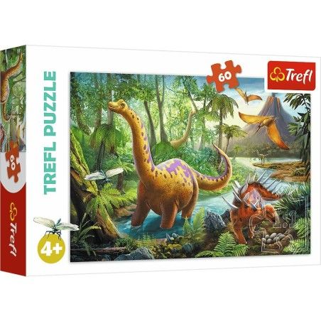 Trefl 60El puzzle. - Pěší turistika dinosaurů