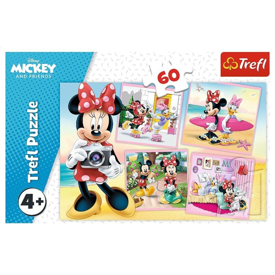 Trefl Puzzle 60 Teile.- Liebe Minnie