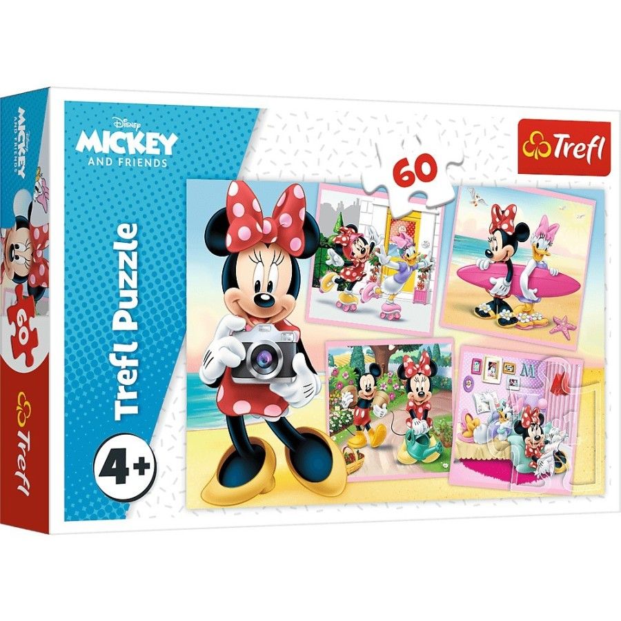Trefl Puzzle 60 Teile.- Liebe Minnie