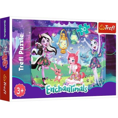 Trefl Puzzle 30el. - Mattel Enchantimals: Magiczny świat Enchantimals