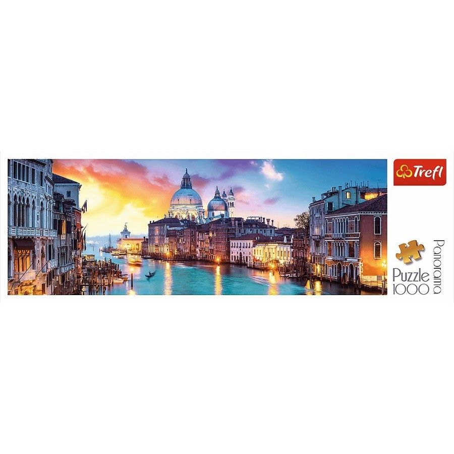 Trefl Puzzle 1000 Teile.- Panorama: Canal Grande, Venedig