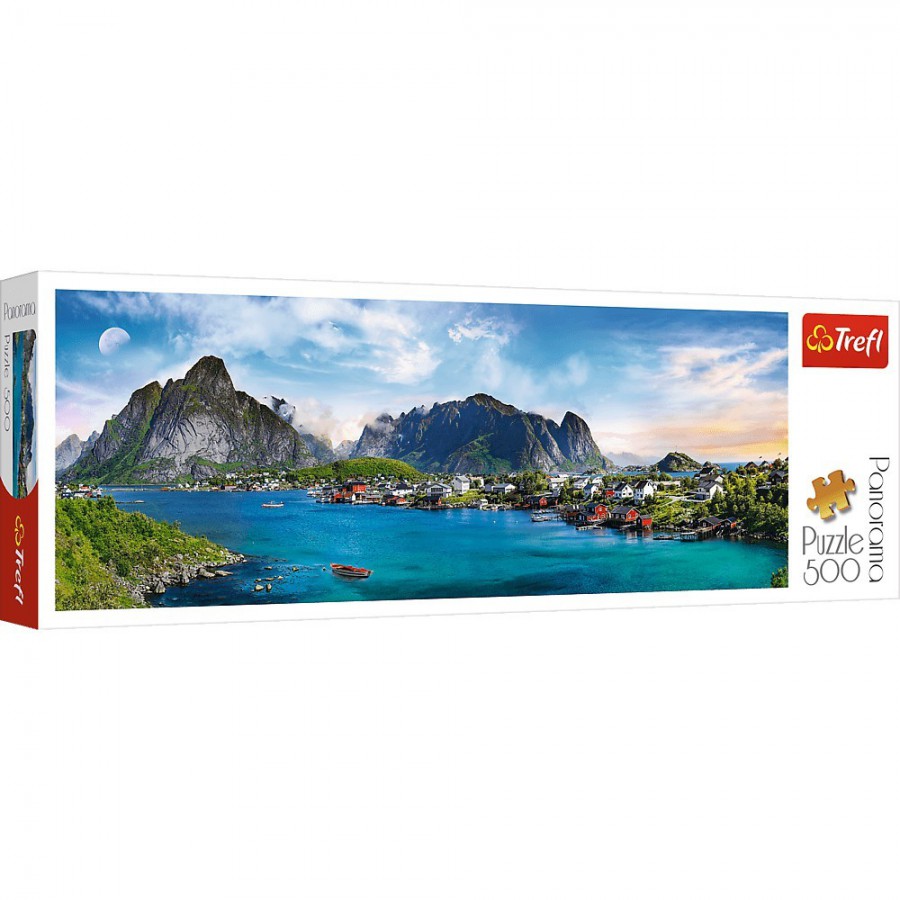 Trefl Puzzle 500el. - Panormana: Archipelag Lofoty Norwegia