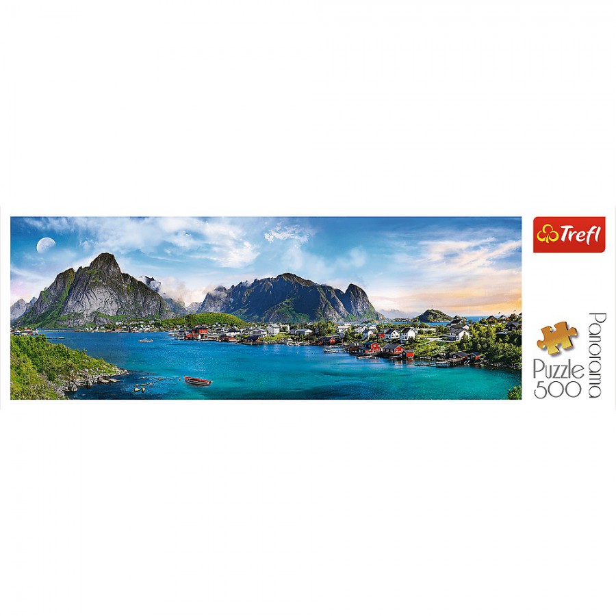 Trefl Puzzle 500el. - Panormana: Archipelag Lofoty Norwegia