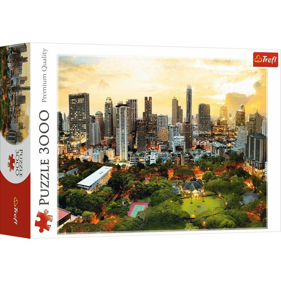 Trefl 3000el puzzle. - naplemente Bangkokban 16+ -