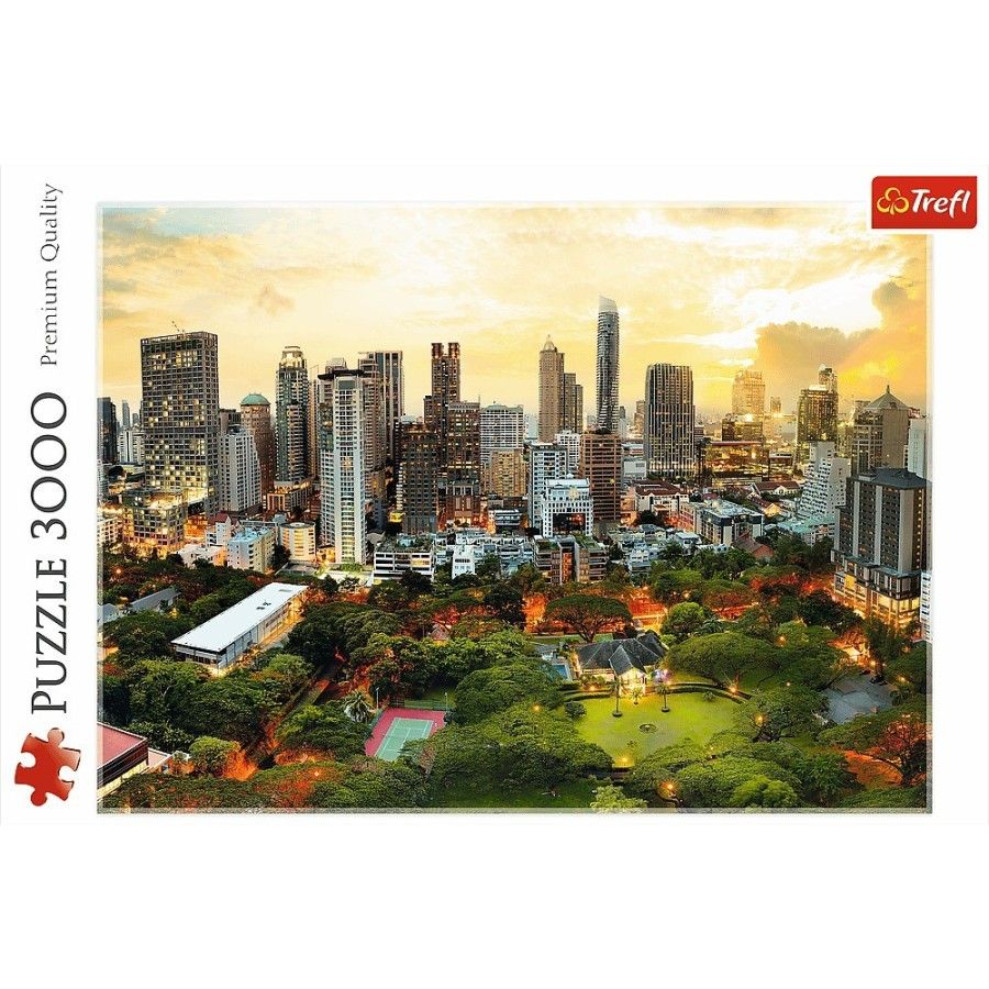Trefl 3000el puzzle. - naplemente Bangkokban 16+ -