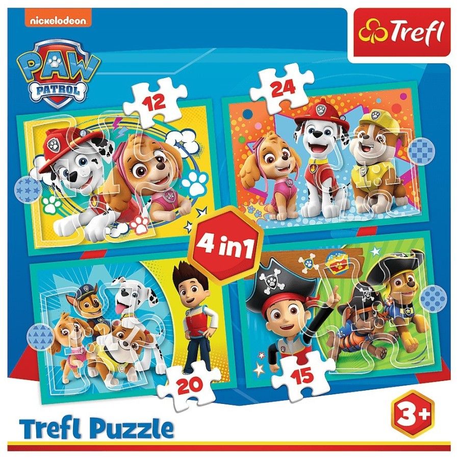 Trefl Puzzle 4w1 - Psi Patrol Aw20 - 5900511343465