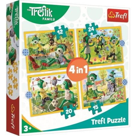 Trefl 4 合 1 拼图 - Treflik 3+ 一起享受乐趣