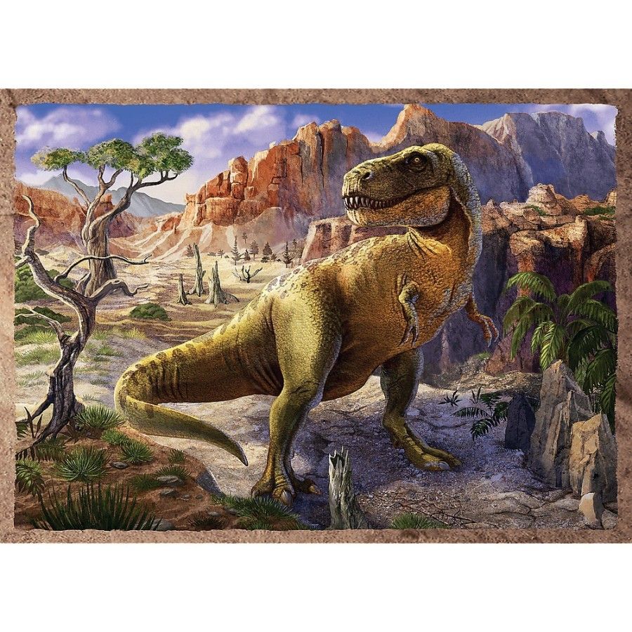 Trefl Puzzle 4w1 - Ciekawe Dinozaury 4+