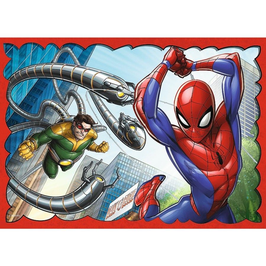 Trefl Puzzle 4w1 - Bohaterski Spider-Man