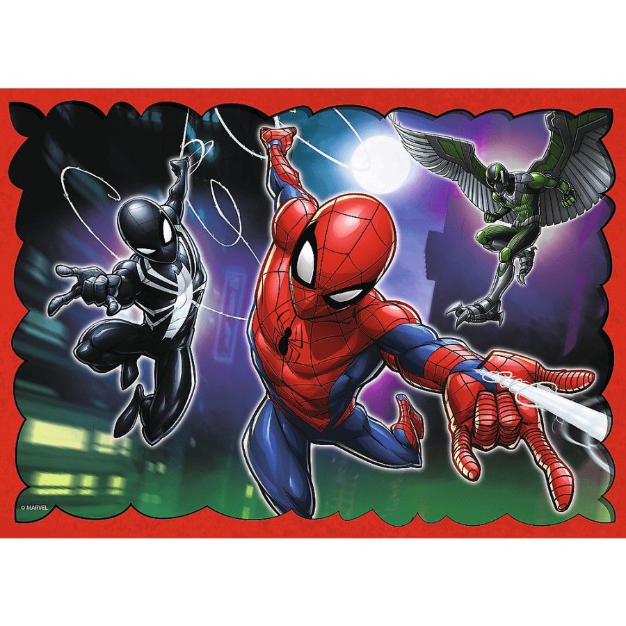 Trefl Puzzle 4w1 - Bohaterski Spider-Man 4+