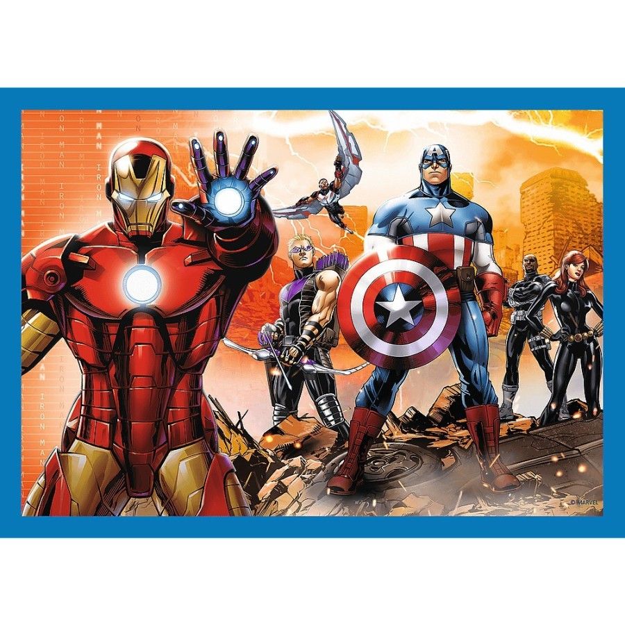 Trefl 4in1-Puzzle - Brave Avengers 4+
